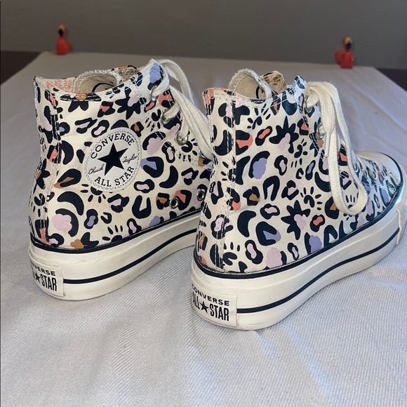 Converse MYSTIC LEOPARD Chuck Taylor LIFT PLATFORM High Top MAKE MAGIC SZ 7 - Picture 4 of 8